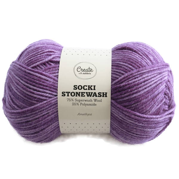 Adlibris Socki Stonewash 100g Amethyst B122