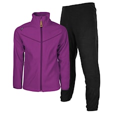 Fleece Set Umeå, Lila/Svart, Lindberg