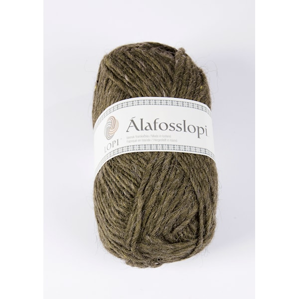 Álafosslopi Garn Ull 100 g Militärgrön Istex (1230)