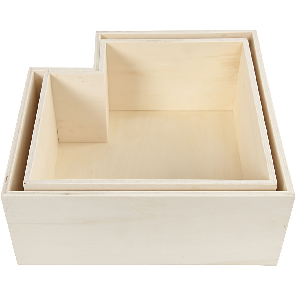 Oppbevaringskasser, 27+31 cm, Dybde 12,5 cm, 2 Stk., 1 Sett Oppbevaringskasser, 27+31 cm, Dybde 12,5 cm, 2 Stk. | 56161
