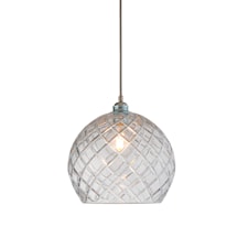 Ebb & Flow Rowan Taklampa Kristall D: 28 H: 28 cm Rutig Silver