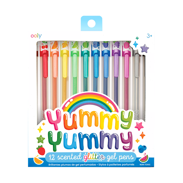Gelpenner Duftende & Glitrende Yummy Yummy 12 stk, Ooly