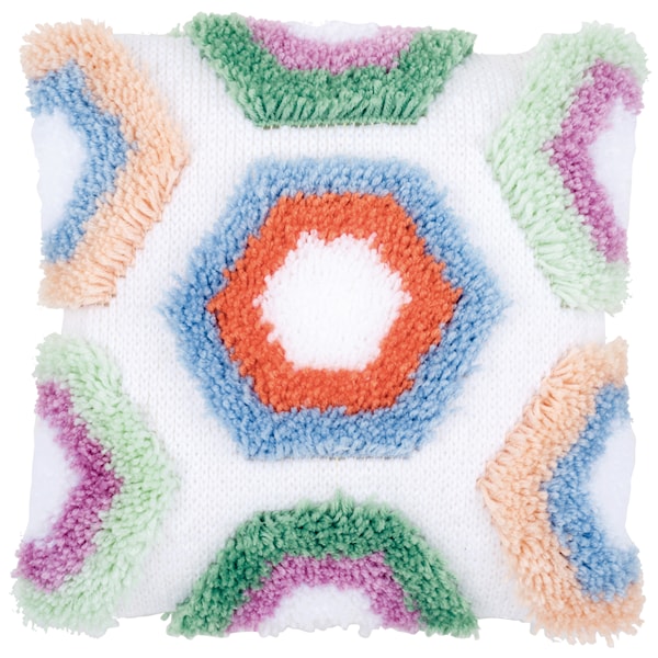 Broderisett rye-putetrekk Palm Springs Hexagons 40 x 40 cm Vervaco