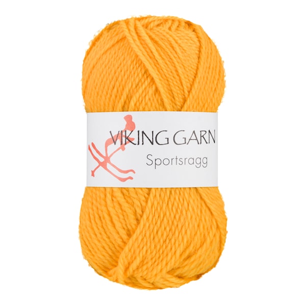 Sportsragg 50 g Gul 545 Viking Garn