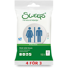 Sweeps moist toilet tissue, 15st