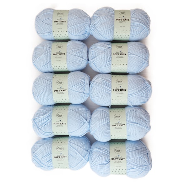 Adlibris Baby Soft Knit 100g Baby Blue A330 10-pack
