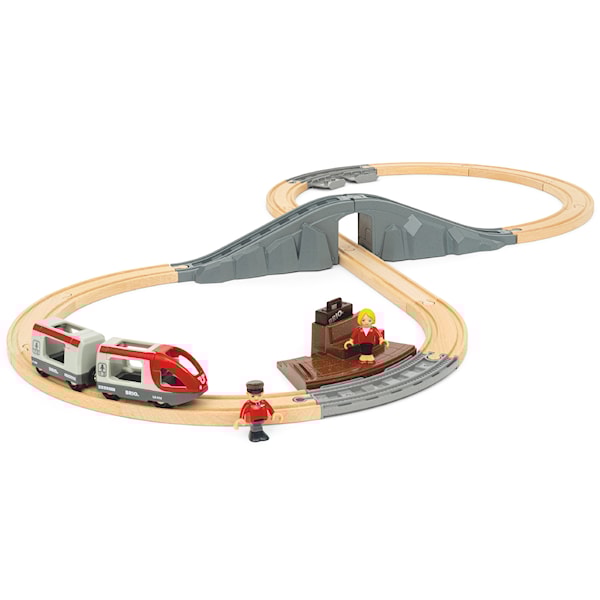 BRIO World 36079 Startsett Med Passasjertog -  Togbaner - Plast,Tre