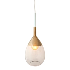Ebb & Flow Lute Taklampa D: 22 H: 49 cm Glas/ Platinum