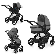 Barnvagnspaket Maxan 3 Plus Trioset, Stone Melange, Hauck