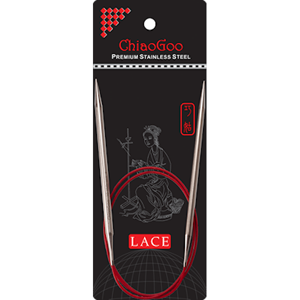 SS Red Lace Rundpinne 80 cm/2,5 mm Chiaogoo