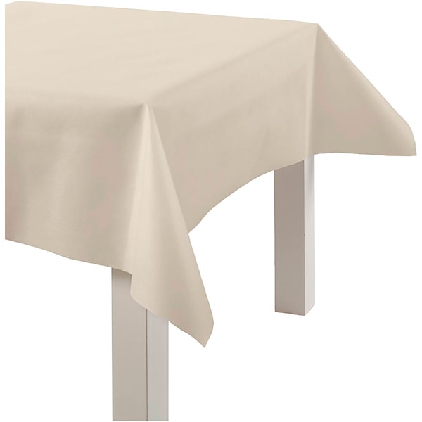 Duk i Imitert Stoff, B: 125 cm, 70 g, creme, 10 m/ 1 rl.