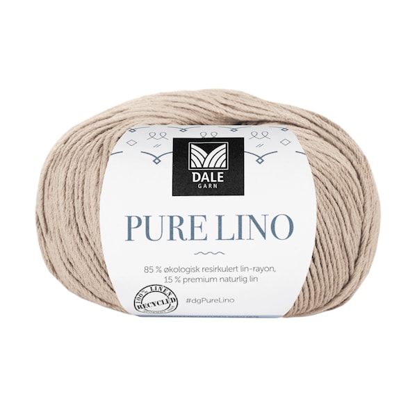 Dale Garn Pure Lino 50 g Kakibeige 802