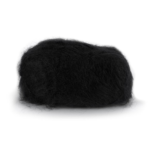Dale Garn Line Langmo Påfugl Mohair Mix 50 g Svart 0090