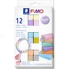 FIMO Lera Soft Colour 12-p Pastellfärger Staedtler