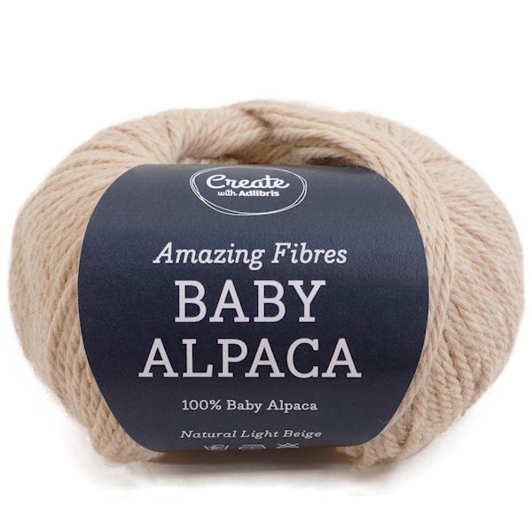 Adlibris Baby Alpaca 50g Natural Light Beige A241