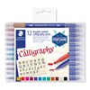Kalligrafipenner, Calligraph Duo, Vannbasert, Dobbel spiss 2,0/3,5 mm