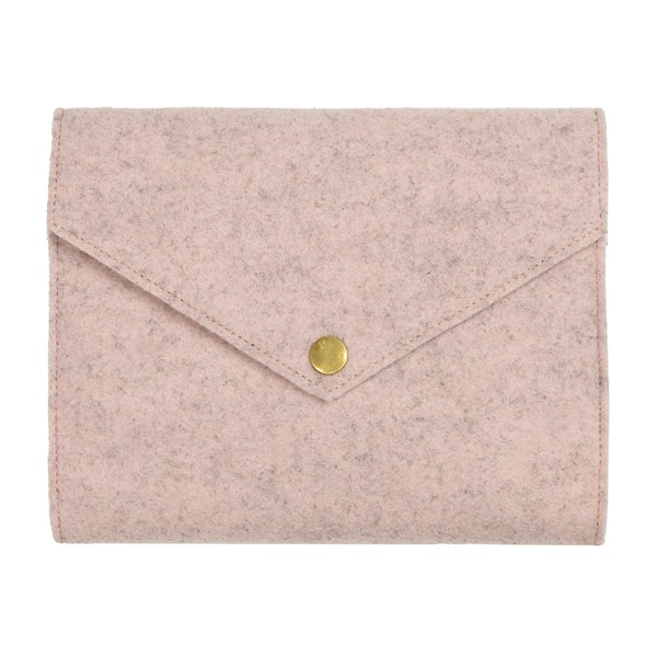 Bokomslag i økologisk ull Dusty Rose 20 cm P.A.P & PAPERSTYLE