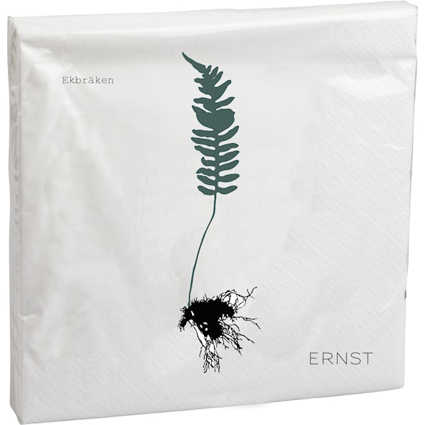 ERNST Ekbräken Servett 33x33 cm Papper Vit (hvit) - grytlappar ERNST Ekbräken Servett 33x33 cm Papper Vit (hvit) - grytlappar