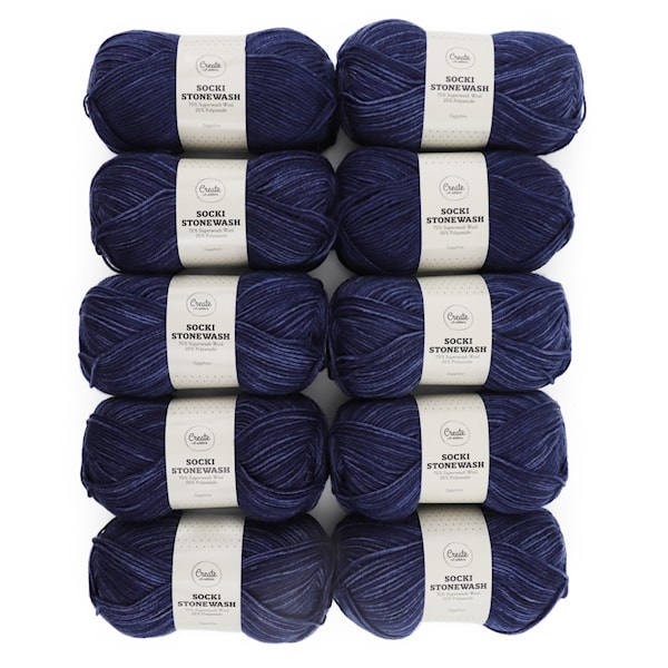 Adlibris Socki Stonewash 100g Sapphire B119 10-pack