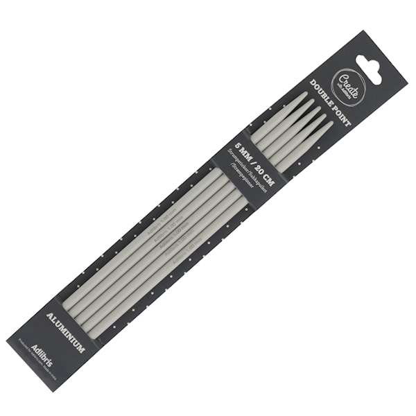 Strømpepinner 5mm Aluminium 20cm