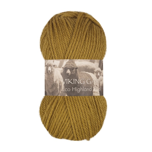 Highland Eco Wool Garn 50 g Grønn236 Viking Garn