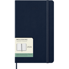 Kalender 2026 Classic Hard 12M Week Note Large Sapphire Blue Moleskine