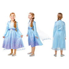 Frozen 2 Elsa Klänning Maskeraddräkt Barn