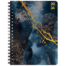 Kalender A6 Black Marble 2026 Almanacksförlaget