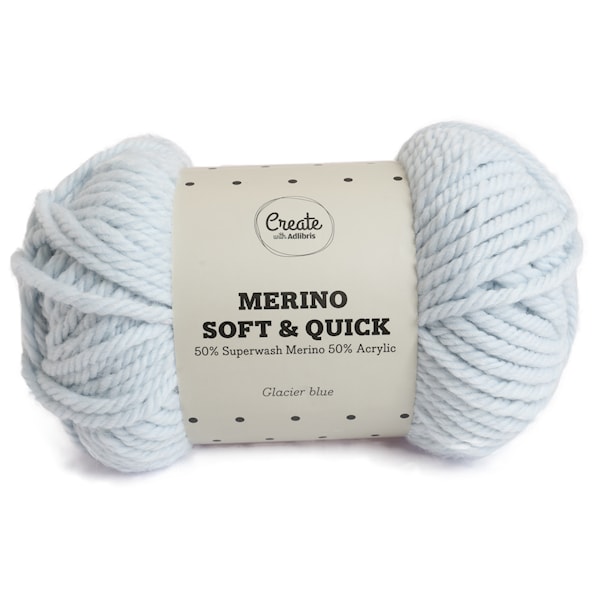 Adlibris Merino Soft & Quick lanka Ullmix 150g Glacier Blue A161