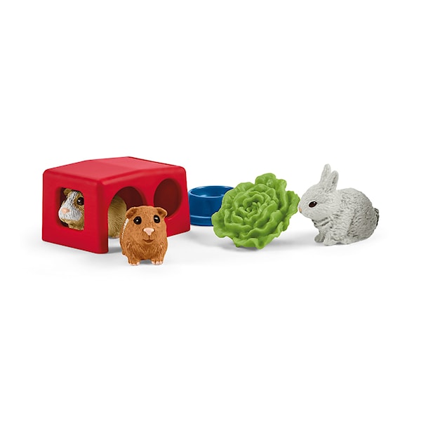 Kaniner og marsvin med bur Farm World Schleich
