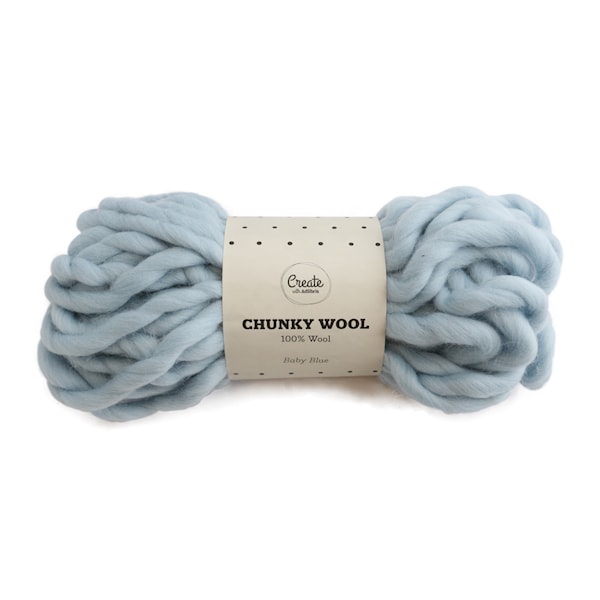 Adlibris Chunky Wool lanka Baby Blue 200g A132