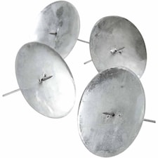 Ljushållare i Metall diameter 7 cm 4-pack