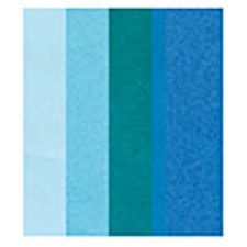 Silkespapper Mix 50x70 cm Blå 5 Ark