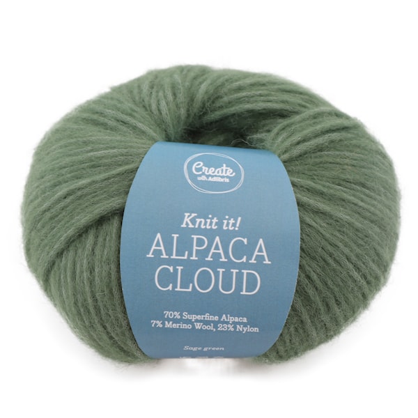 Alpaca Cloud 50 g Sage Green A278 Adlibris