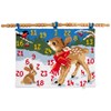 Broderisett Julkalender Korssting på malt duk Bambi With Bird 53 x 40 cm Vervaco