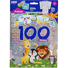 Gulliga Djur Klistermärken Hologram 100-pack Sense