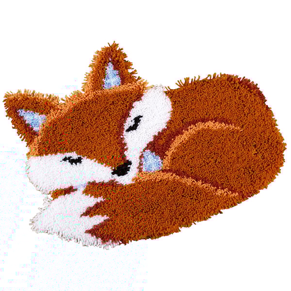 Broderisett rye-matte Sleeping Fox 55 x 46 cm Vervaco