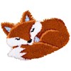Kirjontapakkaus, ryijymatto Sleeping Fox 55 x 46 cm Vervaco
