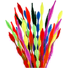 Piprensare Mixade färger figurklippta 30 cm 5-12 mm 28-pack