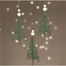 Askartelusetti Mini, makrame joulukuusi, Kork. 11 cm, 1 pkk/ 1 pkt