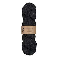 Inca Tweed  Alpacka, ull 50 gr Svart 103, Viking Snorre