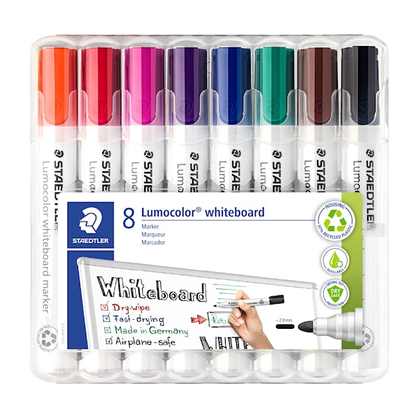 Lumocolor whiteboardpennor 8-pack Staedtler