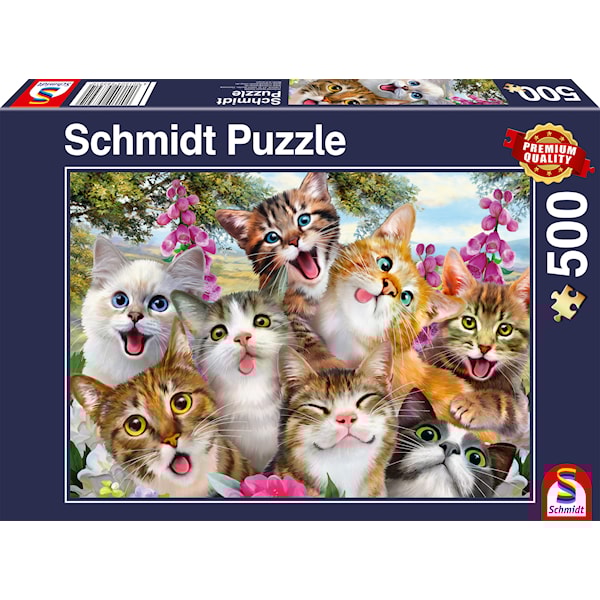 Cat Selfie Pussel 500 bitar Schmidt