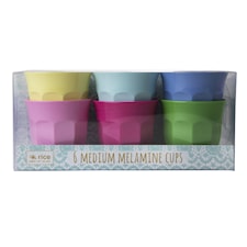 Rice Classic Colors Muggar 6-pack H: 9 cm Melamin