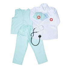 Maskeradkläder Doktor Storlek 104-116 Den Goda Fen