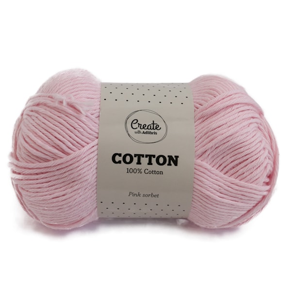 Adlibris Cotton lanka 100g Pink Sorbet A075