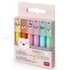 Överstrykningspennor Pastellfärger Mini Teddy's Mood 6-pack Legami