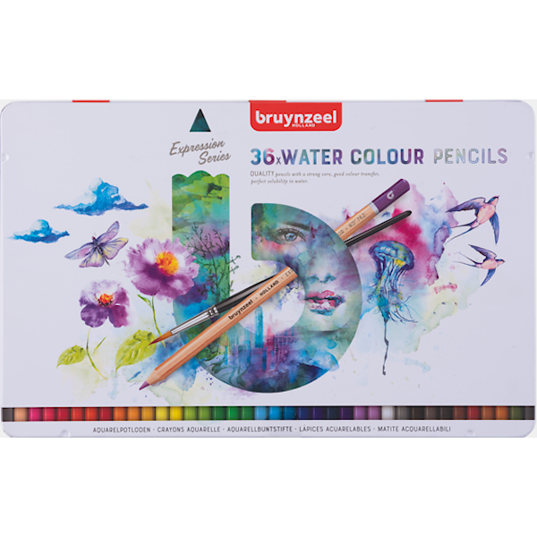 Bruynzeel Expression Akvarellblyanter 36-sett