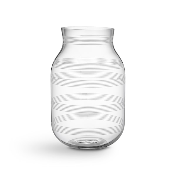 Vase, Omaggio, H 28 cm, Glass, Klar, Kähler