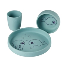 Done By Deer Dinner Set Sea Friends, Blue